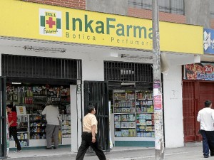 La líder del mercado, Inkafarma del grupo Intercorp, cerró el tercer trimestre con 636 tiendas 